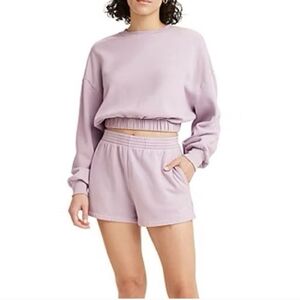 Levi's Cropped Lilac Sweatshirt Women's XL